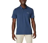Polo Columbia Tech Trail manche courte bleu foncé - S