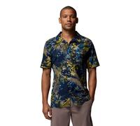 Columbia - Tech Trail Utility Printed Woven SS Tee - Chemise homme Mountain Blue / Geofern Greenscape - M
