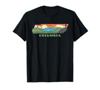 Columbia Tennessee Nature Outdoor Hiking Retro T-Shirt