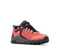 Columbia TRAILSTORM ASCEND WATERPROOF Chaussures Basses De Randonnée Et Trekking imperméables Femme, Rouge (Red Coral x Bright Aqua), 38.5 EU