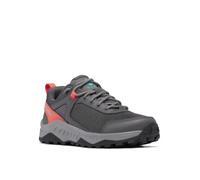Columbia Trailstorm Ascend Waterproof, Chaussures de Trekking et de randonnée imperméables à Taille Basse, Dark Grey/Red Coral,