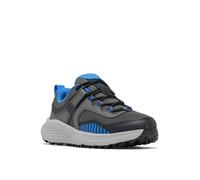 Columbia Unisex Kids Kids Konos Low Low Rise Hiking Shoes, Grey (Y Dark Grey x Vivid Blue), 4 UK