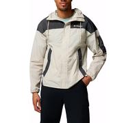 Columbia - Veste de randonnée - Challenger II Windbreaker Dark Stone Shark pour Homme en Nylon - Taille XXL - Beige Beige XXL