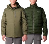 Columbia - Veste de randonnée imperméable et 3 en 1 - Oak Harbor Interchange Jacket Stone Green pour Homme en Nylon - Taille S - Kaki Kaki S