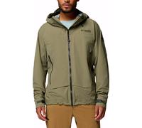 Columbia - Veste de randonnée imperméable et coupe-vent en OMNI-TECH™ PRO - Saudan Pro 3L Shell Stone Green pour Homme - Taille M - Vert Vert M