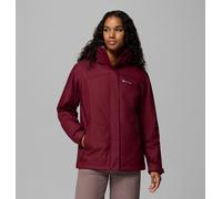 Veste à capuche Columbia Bugaboo III Fleece Interchange rouge bordeaux femme - S
