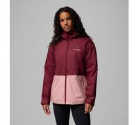 Columbia Inner Limits 3 veste de pluie imperméable pour femme, vin riche, rose gomme, taille XXL