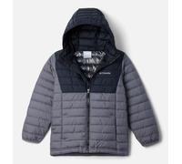 Columbia - Powder Lite II Hooded Jacket - Doudoune enfant City Grey / Black - XXS (4 - 5 ans)