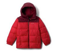 Columbia Veste matelassée à capuche unisexe pour jeune, rouge montagne, vin riche, taille M
