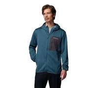 Columbia Veste polaire à capuche avec fermeture éclair sur toute la longueur pour homme de grande taille, bleu Everblue/requin, taille XS