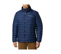 Columbia Powder Lite, Veste à capuche, Femme,Bleu Marine (Collegiate Navy),S
