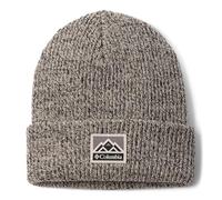 Columbia Whirlibird Cuffed Beanie Bonnet, Dark Stone, Black Marled, Mountains, O/S Unisex