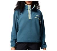 Columbia - Polaire demi-pressionnée - Helvetia II Cropped Half Snap Fleece Everblue Crshd Blue Ctrn Hz pour Femme - Taille S - Bleu Bleu S