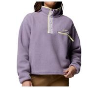 Columbia - Women's Helvetia II Cropped Half Snap Fleece - Pull polaire - XL - shale purple / lavender pearl / citron haz