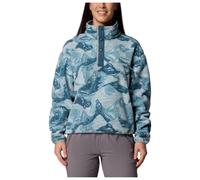 Columbia - Helvetia II Printed Cropped Half Snap - Polaire femme Marine Light / Sunscape - M