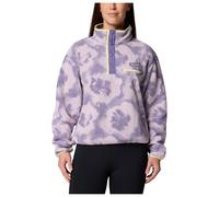 Columbia - Polaire coupe courte à col montant demi-pressionné - Helvetia II Printed Cropped Half Snap Stormwatch Sprayflower pour Femme en Nylon - Violet M