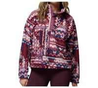 Columbia - Women's Helvetia II Printed Cropped Half Snap - Pull polaire - S - antique mauve / geomix