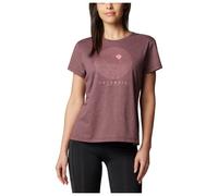 Columbia - Women's Sloan Ridge Graphic S/S Tee - T-shirt technique - XS - moonvista heather / linear landscape
