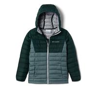 Columbia Youth Boys Doudoune à Capuche Powder Lite, Metal, Spruce, M