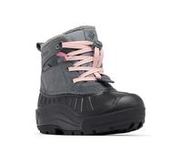 Columbia Youth Powderbug Alpine Waterproof Botte de Neige, Graphite, Pink Haze, 34 EU