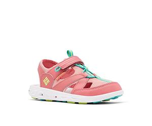 Columbia Youth Techsun Wave Sandales De Randonnée Et Trekking pour Mixte enfant, Rouge (Wild Salmon x Voltage), 35 EU