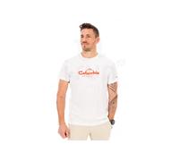 Columbia - Zero Rules Light SS Graphic Crew Tee - T-shirt anti uv homme White / Scripted Peaks - M
