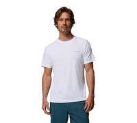 Columbia Zero Rules Light Short Sleeve Crew pour Homme, T-Shirt Technique à Manches Courtes, Blanc, XL