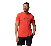 Columbia - Zero Rules Light SS Graphic Crew Tee - T-shirt homme Super Sonic / Scripted Peaks - XL