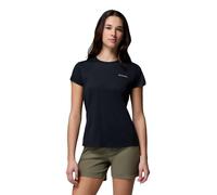 Columbia Zero Rules Light T-Shirt à Manches Courtes et col Rond pour Femme, Noir, Taille S