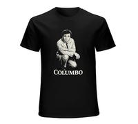 Columbo Detective Crime Mystery LAPD TV Series T-Shirt Black Unisex Mens Tops Tee 3XL