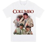 Columbo Homage T Shirt Mens T Shirts Top Funny Tees 80s White M