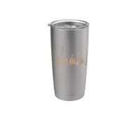 Columbus Indiana Design vintage élégant Gobelet isotherme en acier inoxydable double paroi