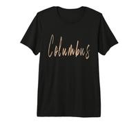 Columbus Indiana Design Vintage élégant T-Shirt Haut de Gamme