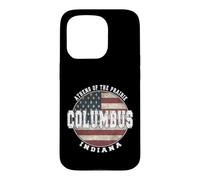 Columbus Indiana Drapeau américain Vintage Coque pour iPhone 15 Pro