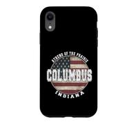 Columbus Indiana Drapeau américain Vintage Coque pour iPhone XR
