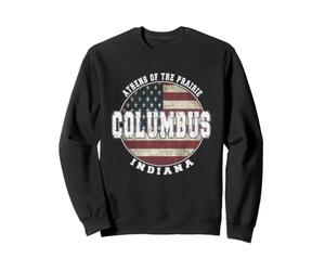Columbus Indiana Drapeau américain Vintage Sweatshirt