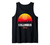 Columbus Ohio Vintage Sunset Retro City State USA Débardeur