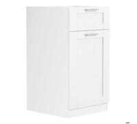 Colura meuble bas de cuisine 40 cm 1 porte, 1 tiroir blanc.