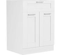 Colura meuble bas de cuisine 60 cm 2 portes, 1 tiroir blanc.