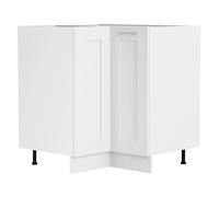 Colura meuble bas de cuisine , armoire d'angle 1 porte blanc.