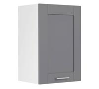 Colura meuble haut de cuisine 40 cm 1 porte gris anthracite, blanc.