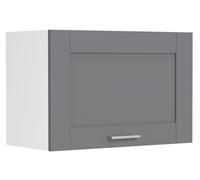 Colura meuble haut de cuisine til emhætte 60 cm 1 porte gris anthracite, blanc.