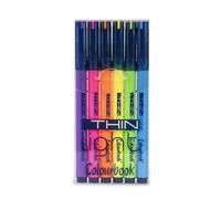Colurbook Thin Light Lot de 6 couleurs assorties