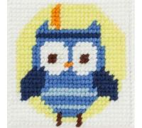 Com' 1 idée Kit Canevas Complet Trop Chouette 15 x 15 Enfant Gros Trous