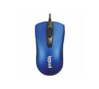 iggual COM-BUSINESS-1200DPI (A) - Souris - ergonomique - droitiers et gauchers - optique - 3 boutons - filaire - USB - bleu marine