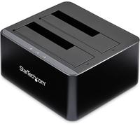 .Com Dock Pour Disques Durs Sata À Usb 3.0 À 2 Baies, Station D'Accueil/Docking Station Pour Ssd/Hdd Sata I/Ii/Iii 2,5/3,5"", Baies Pour Disques Durs, Chargement Par Le Haut (Sdock2U33V)