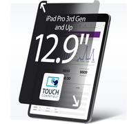 .Com Filtre De Confidentialité À 4 Directions Pour Ipad Pro 12,9"", 3E Génération Et Supérieur, Pour Portrait/Paysage, Écran De Protection Ipad, +/- 30 Degrés De Vue, Filtre Anti Lumière Bleue