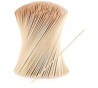 COM-FOUR® 1000x brochettes de finger food en bois - longues brochettes en bois pour brochettes de viande et de légumes - brochettes de barbecue à usage domestique (1000 pièces - 20 cm - naturel)