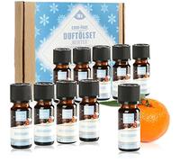 COM-FOUR® 10x huiles parfumées dans un ensemble - parfum d'ambiance ambiance hivernale - huile parfumée pour diffuseurs d'arômes, désodorisants, humidificateurs d'air (10 pièces - ambiance hivernale)