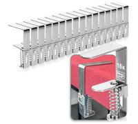 com-four® 16x Pinces à Nappe Premium en Acier Inoxydable - Pinces de Table avec Ressort pour Tables d'une épaisseur de 2,7 à 5,5 cm - Pince à Nappe antirouille pour l'intérieur et l'extérieur